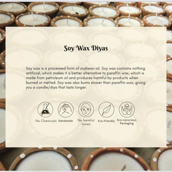 Festive Gift Box | Soy Wax Diya Set fo 4 | Bambooless Incense | Festive Decor | Tea | Honey | Dry Fruit | Diwali Hamper | Set of 7